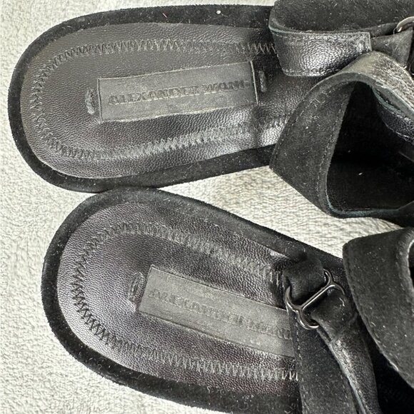 Alexander Wang  Black Pumps Suede Heels Women’s Size 36 EU - Picture 6 of 11